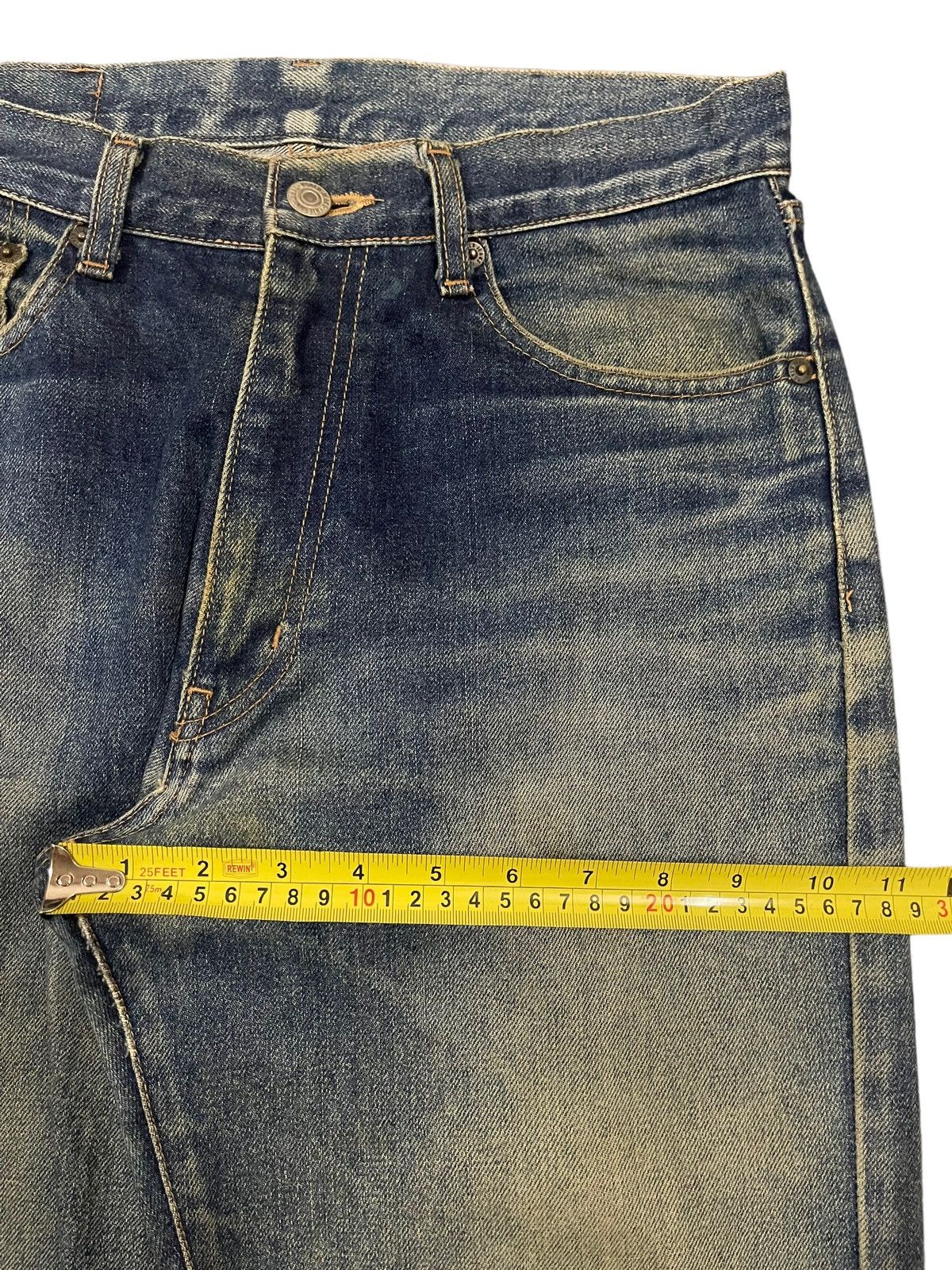 Sugar Cane Vintage Japanese Brand Mud Wash Distress Loose Jeans Size US 29 - 12 Thumbnail
