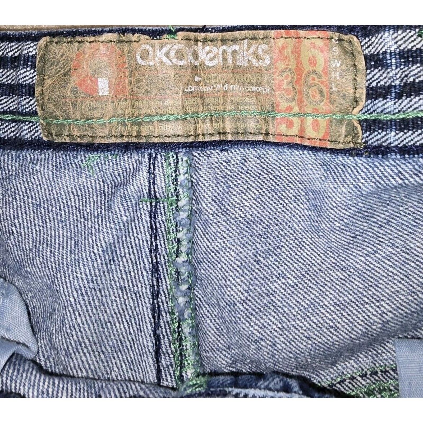 Akademiks Vintage Akademiks Jeans Mens 36x32 Baggy Logo Hip Hop Y2K Size US 36 / EU 52 - 6 Thumbnail
