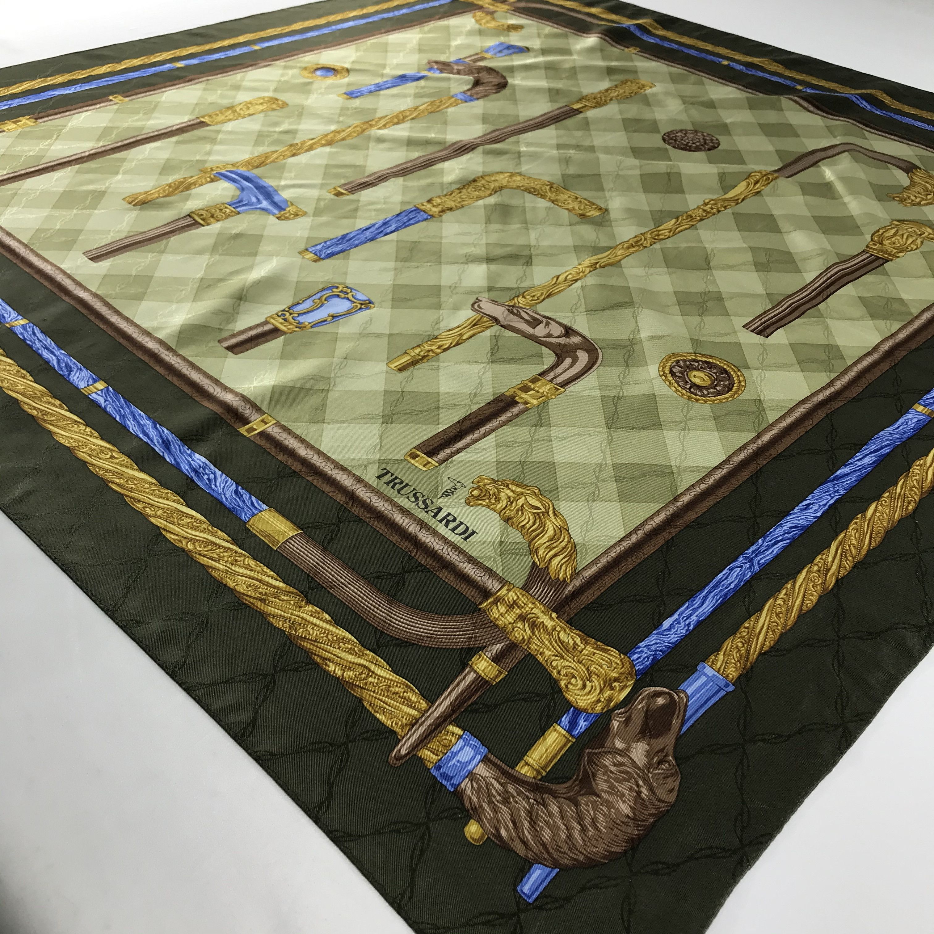Trussardi Vintage Trussardi Silk Scarf Size ONE SIZE - 3 Thumbnail