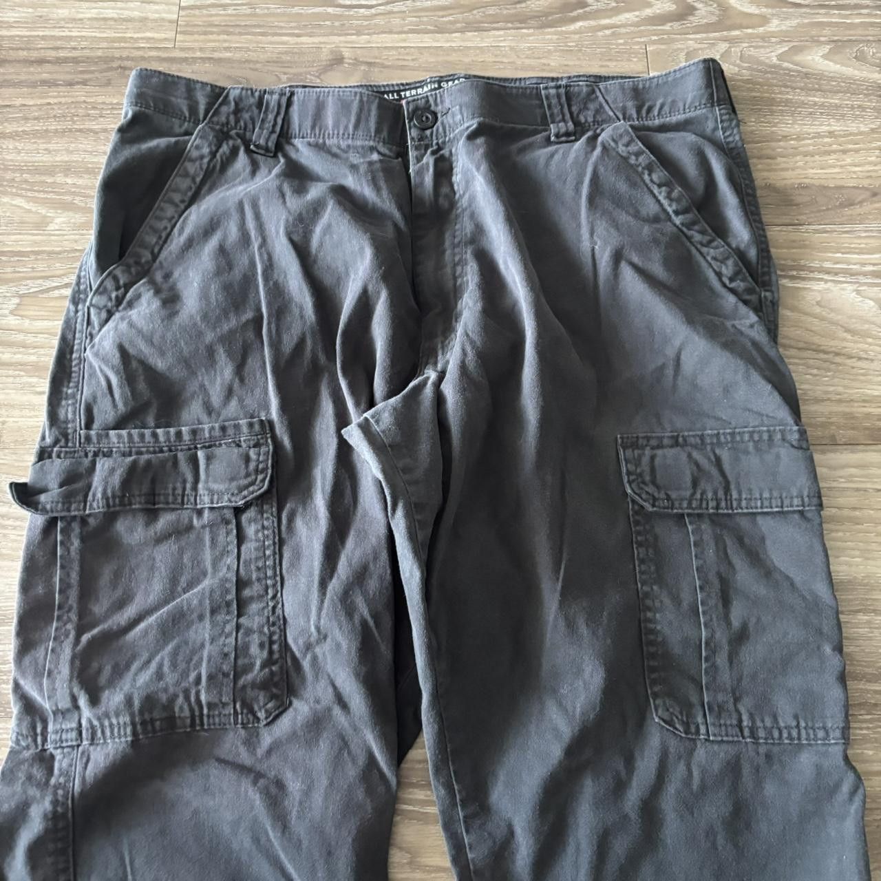 Vintage Crazy Vintage Y2K/2000s Baggy Faded Black Skater Cargo Pants! 36x29 Size US 36 / EU 52 - 5 Thumbnail