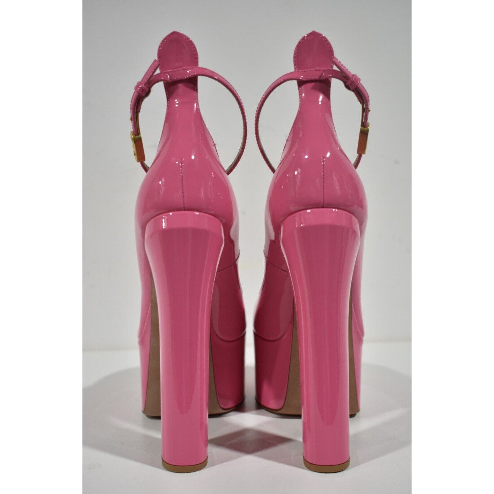 Valentino Rockstud Tan-go Leather Ankle Strap Platform Heel Pump 40 Size US 10 / IT 40 - 12 Thumbnail