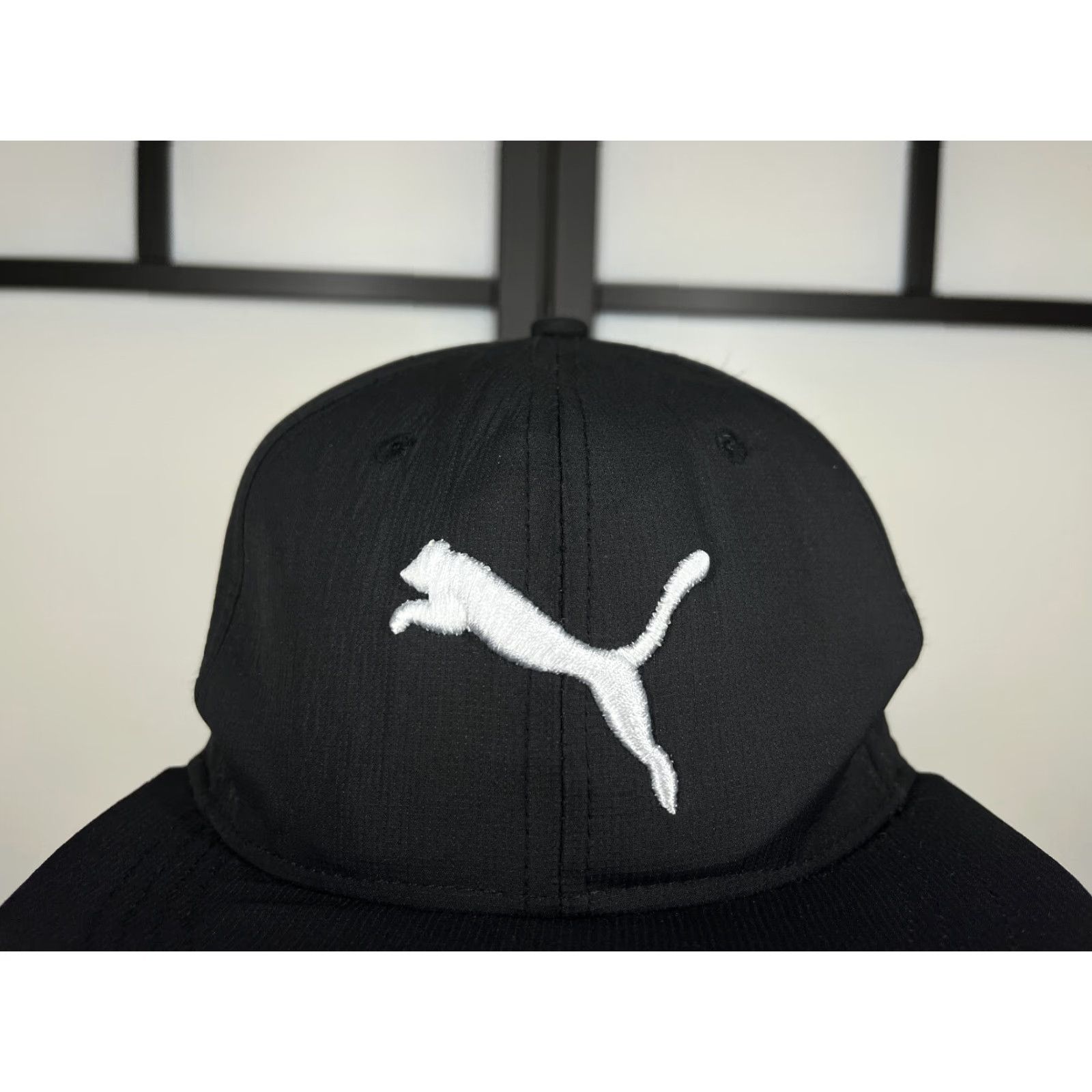 Puma PUMA Hat Cap Snap Back Adult Large Black Embroidered 100% Polyester Skate Skater Size ONE SIZE - 2 Thumbnail