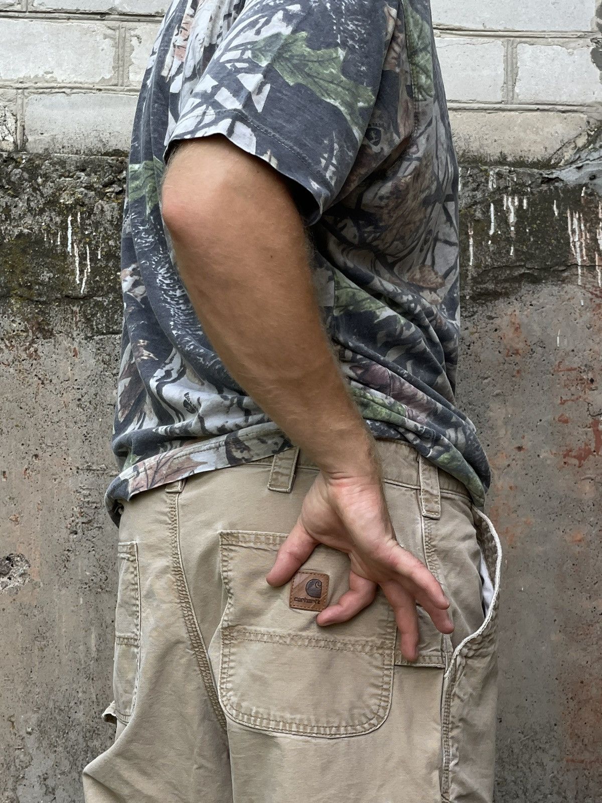 Carhartt × Vintage Vintage Carhartt Distressed Faded Crazy Pants Very Rare Size US 36 / EU 52 - 2 Thumbnail
