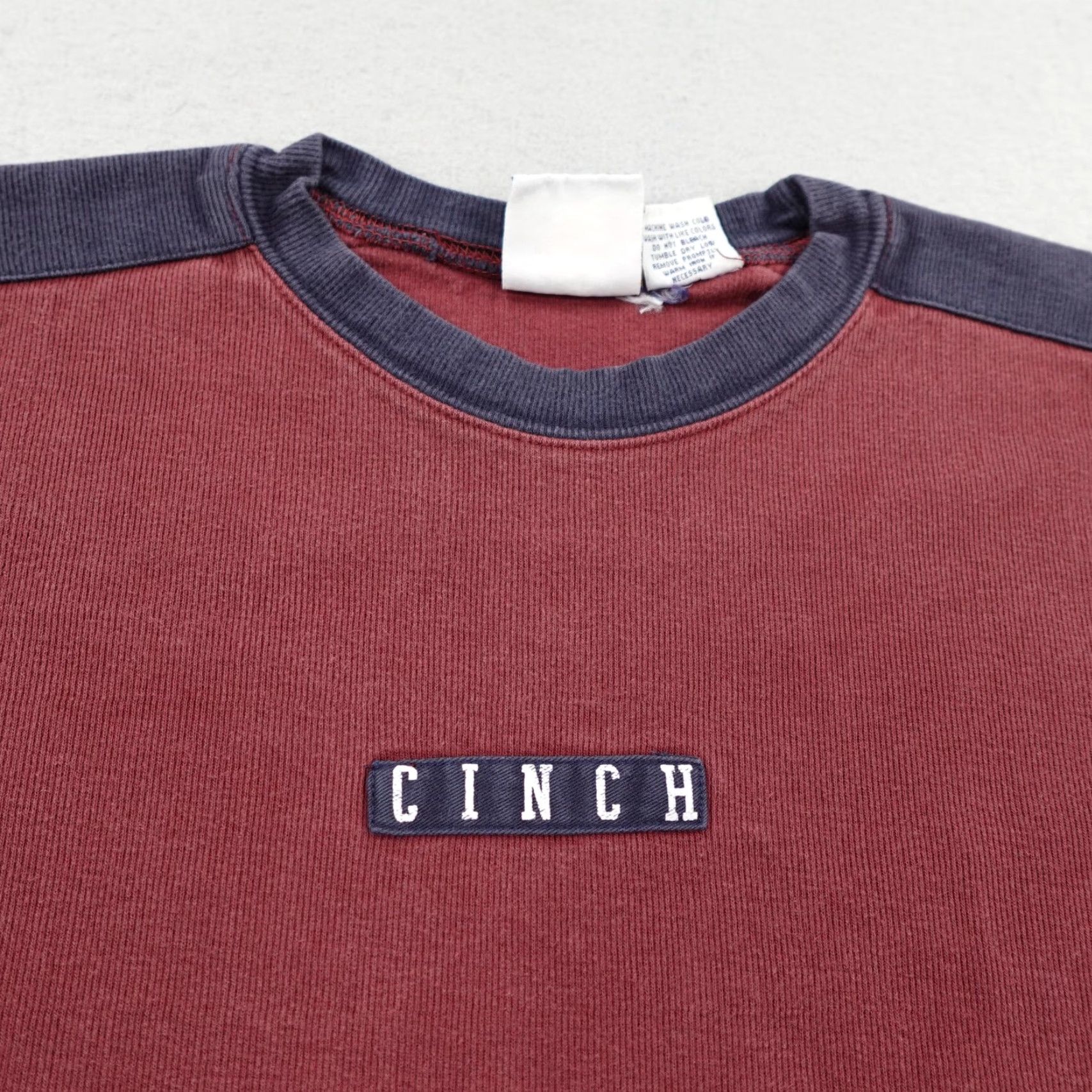 Vintage VINTAGE Cinch Shirt Mens Medium Red Blue Thick Western Pullover Crew Neck Cowboy Rodeo 90s Mens Size US M / EU 48-50 / 2 - 2 Thumbnail