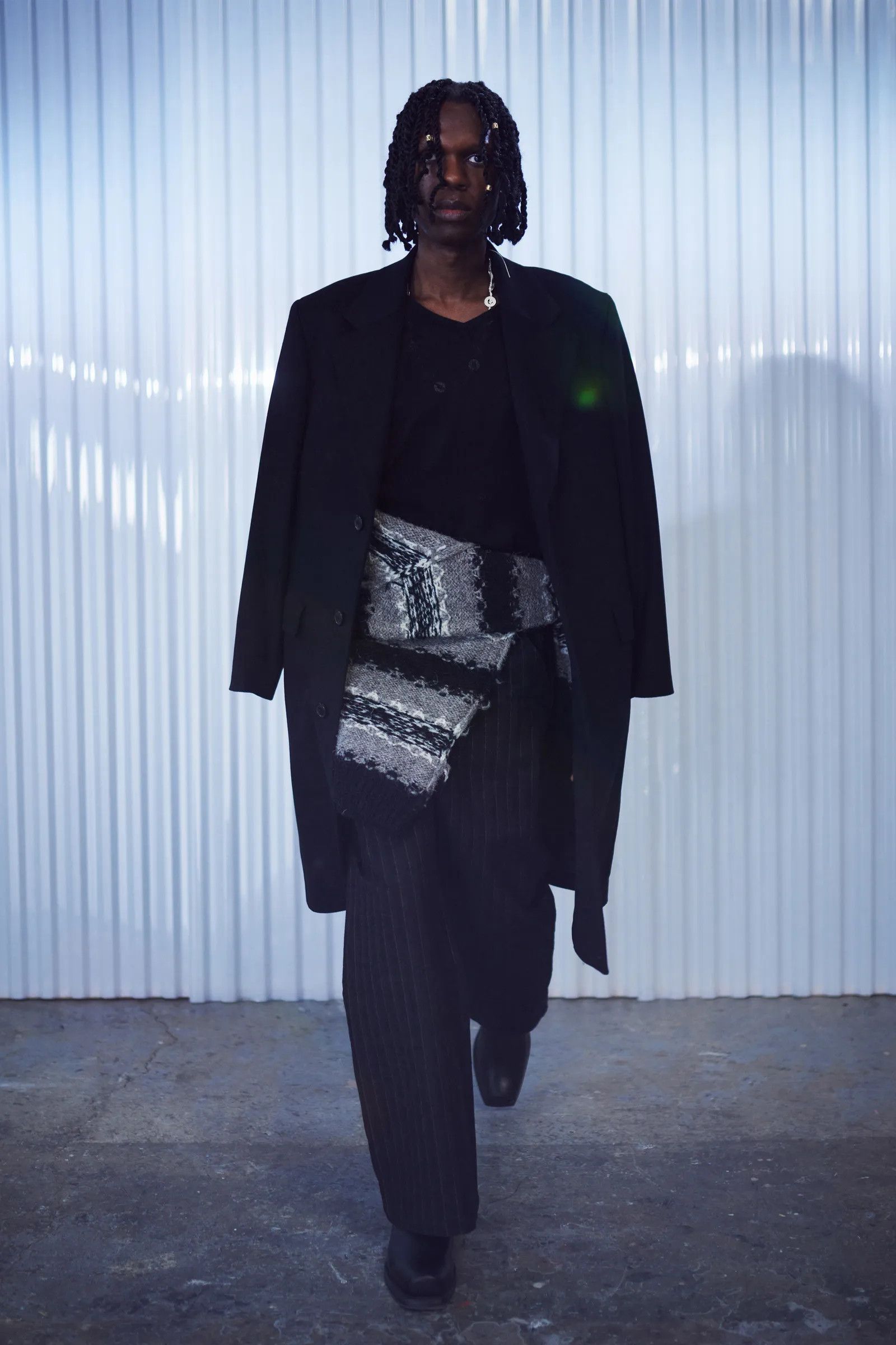 Our Legacy Grail AW20 Black Heavy Melton Dolphin Coat Signed 46