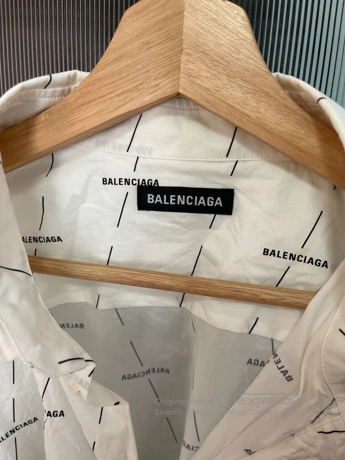 Balenciaga Balenciaga White Button-Up Shirt Size 43. Size US L / EU 52-54 / 3 - 3 Thumbnail