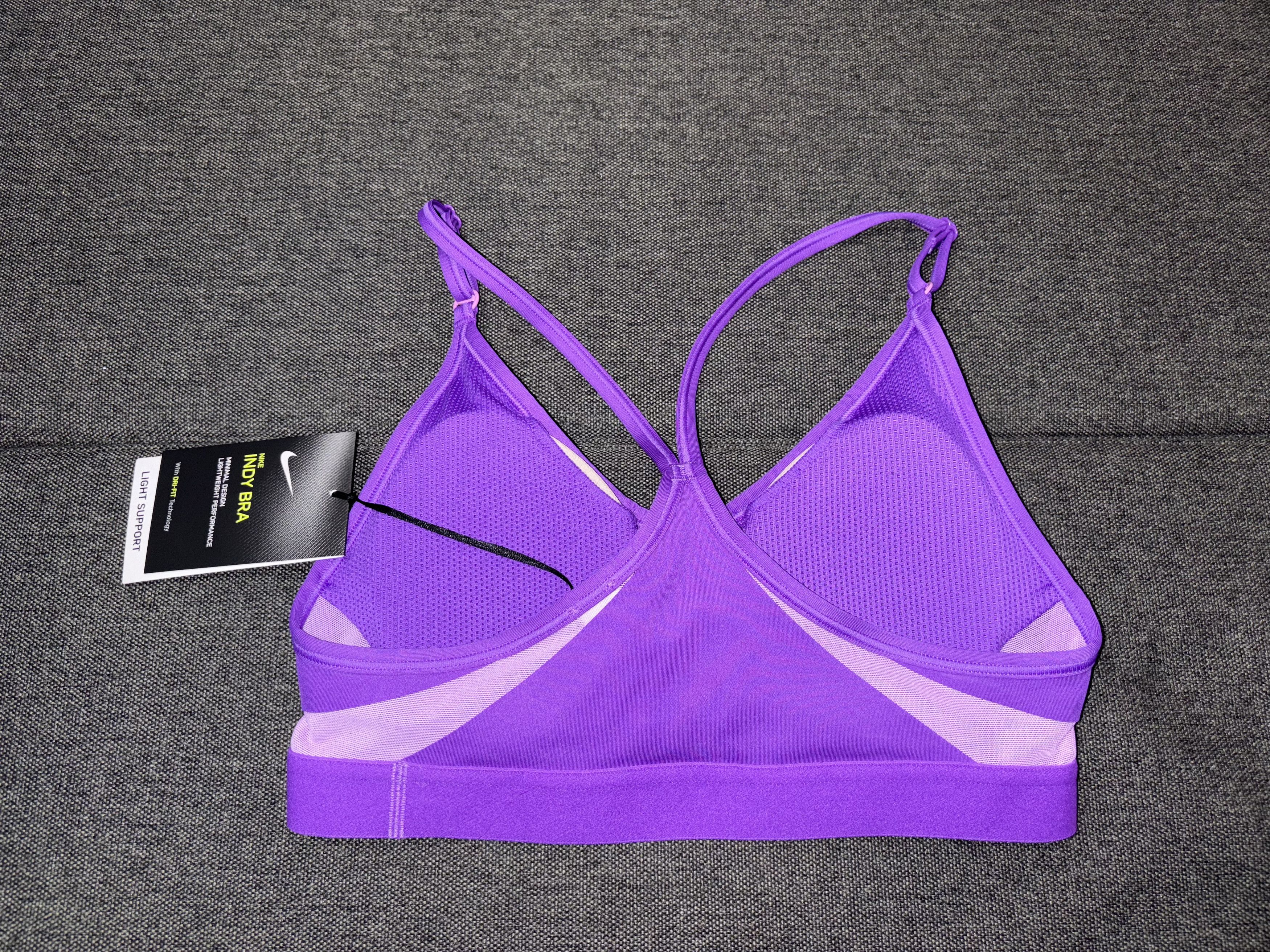 Nike Nike Indy Bra and Dri-Fit Shorts Set Purple Size XS Size 22" - 7 Thumbnail