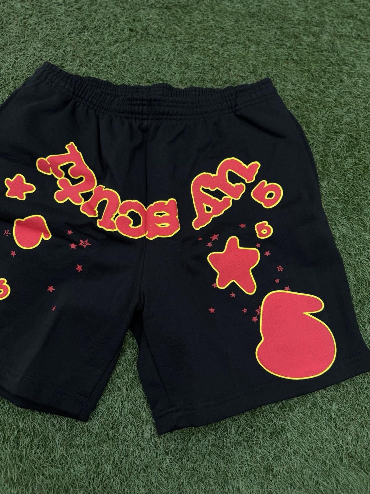 Sp5der Sp5der OG Web V2 Phantom Sweatshort “Black Red” 2025 (Large) Size US 34 / EU 50 - 4 Thumbnail