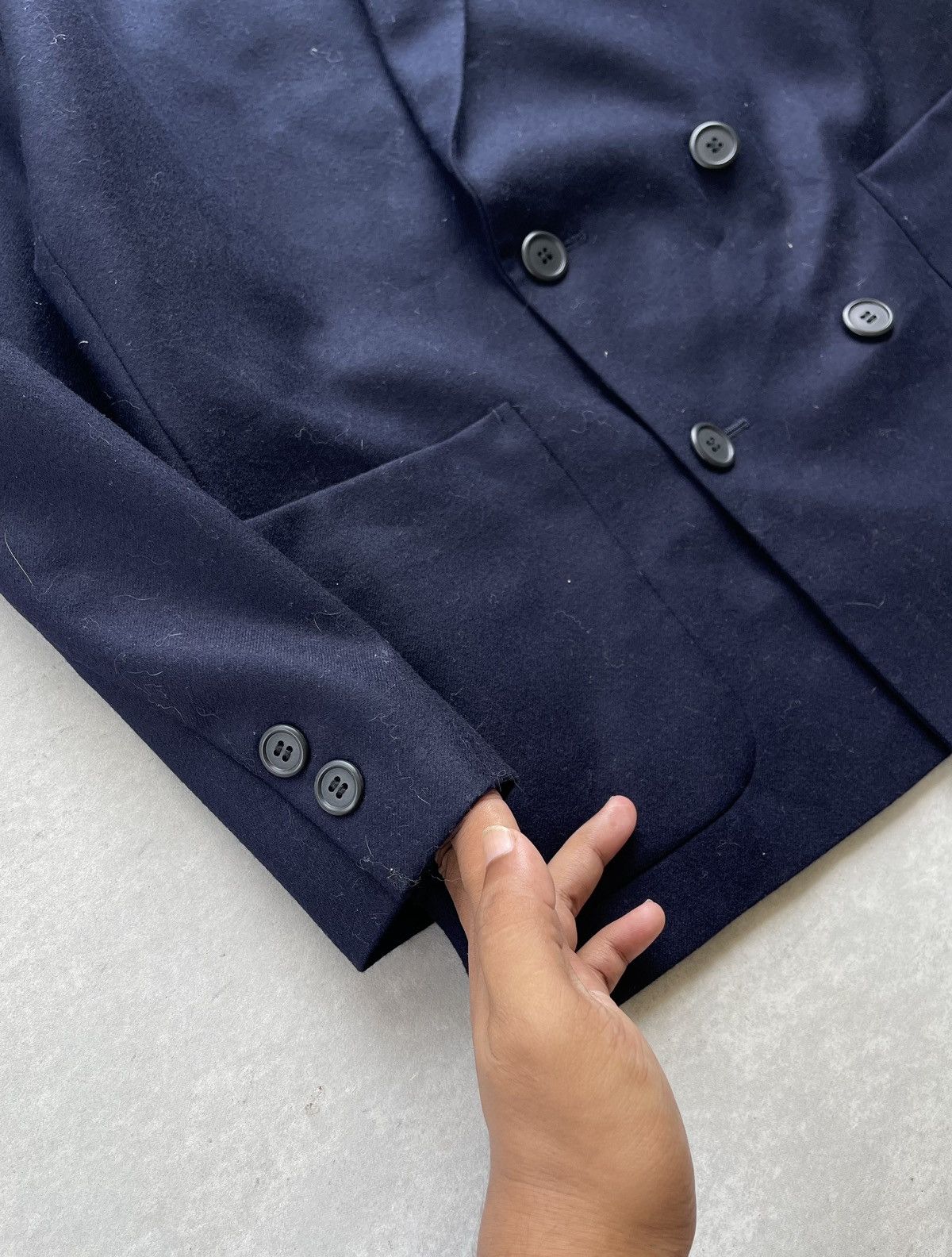 Yohji Yamamoto Yohji Yamamoto Double-Breasted Tailored Blazer/Jacket Size US M / EU 48-50 / 2 - 8 Thumbnail
