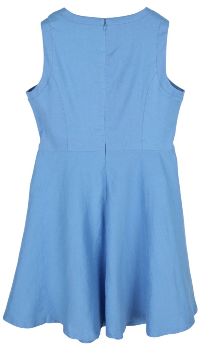 Gant LINEN EU42 Blue Sleeveless Crew Neck Dress 85007 Size L / US 10 / IT 46 - 2 Thumbnail