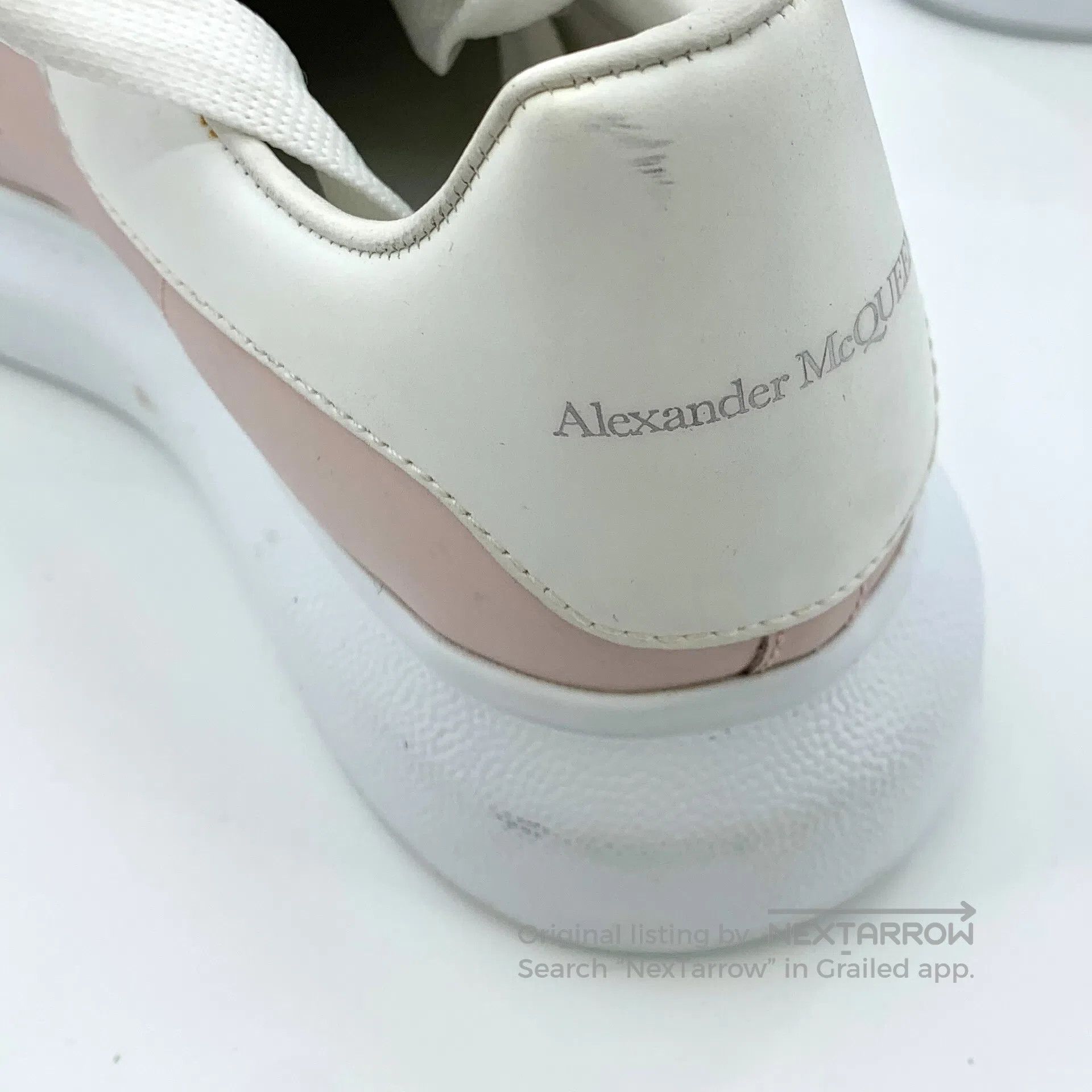 Alexander McQueen Alexander McQueen Pink Laced Casual Flat Sports Shoes| Size US 7 / IT 37 - 9 Thumbnail