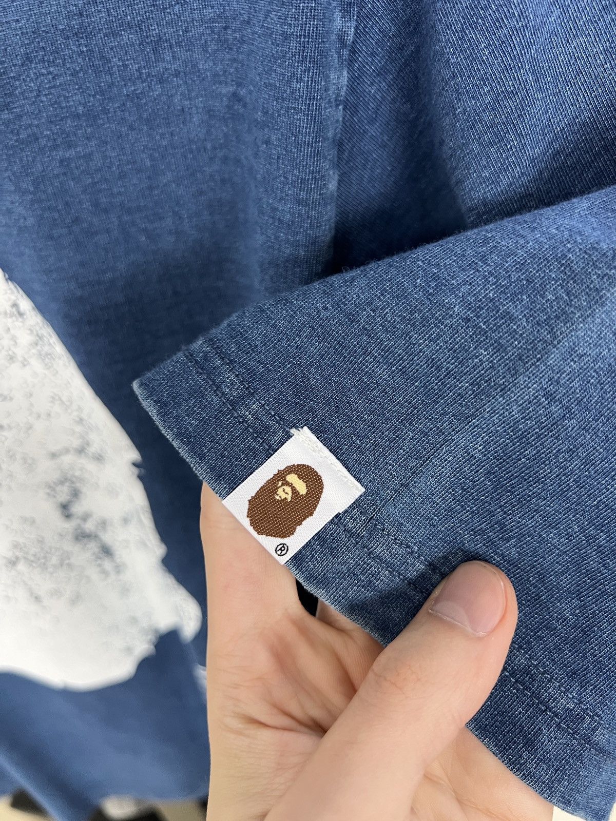 Bape BAPE APE HEAD BAPE STA INDIGO TEE Size US L / EU 52-54 / 3 - 7 Thumbnail