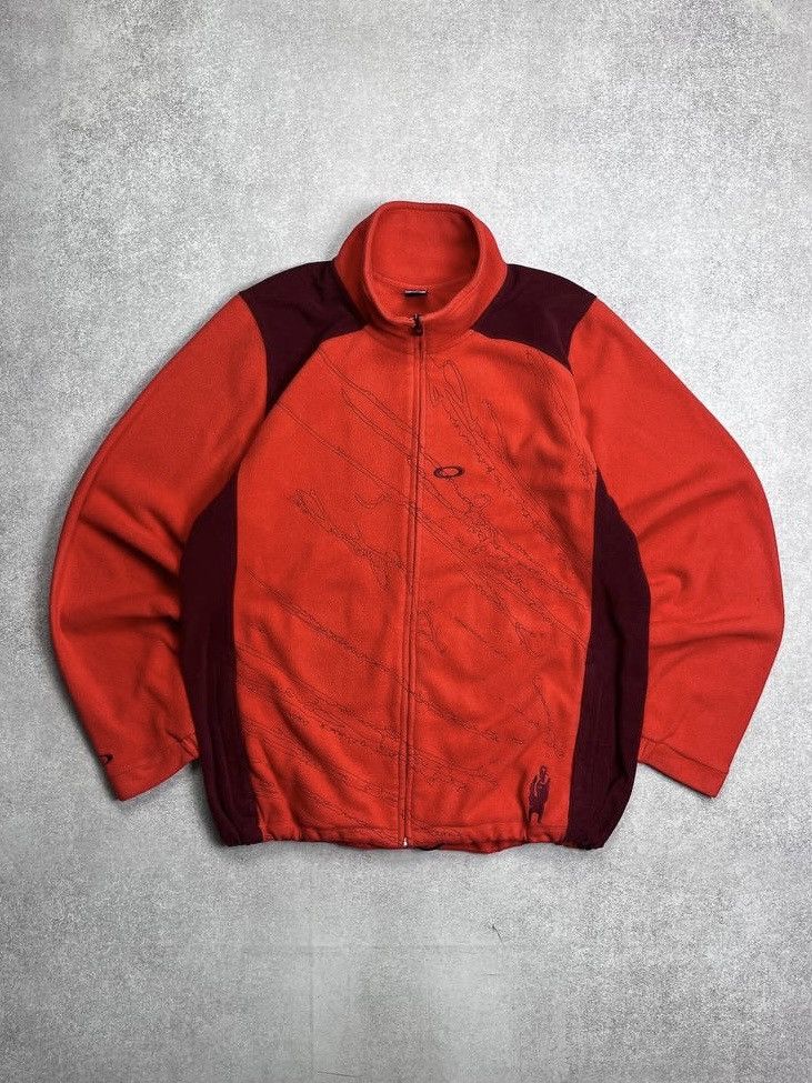Oakley Vintage Oakley Archival Fleece Sherpa Zip Jacket XL Size US XL / EU 56 / 4 - 1 Thumbnail