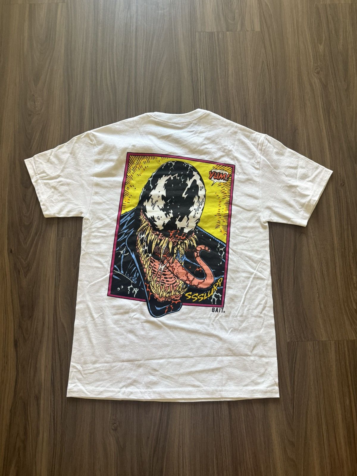 Bait BAIT x Marvel Venom Graphic T-Shirt White Men’s Small Comic Size US S / EU 44-46 / 1 - 4 Thumbnail