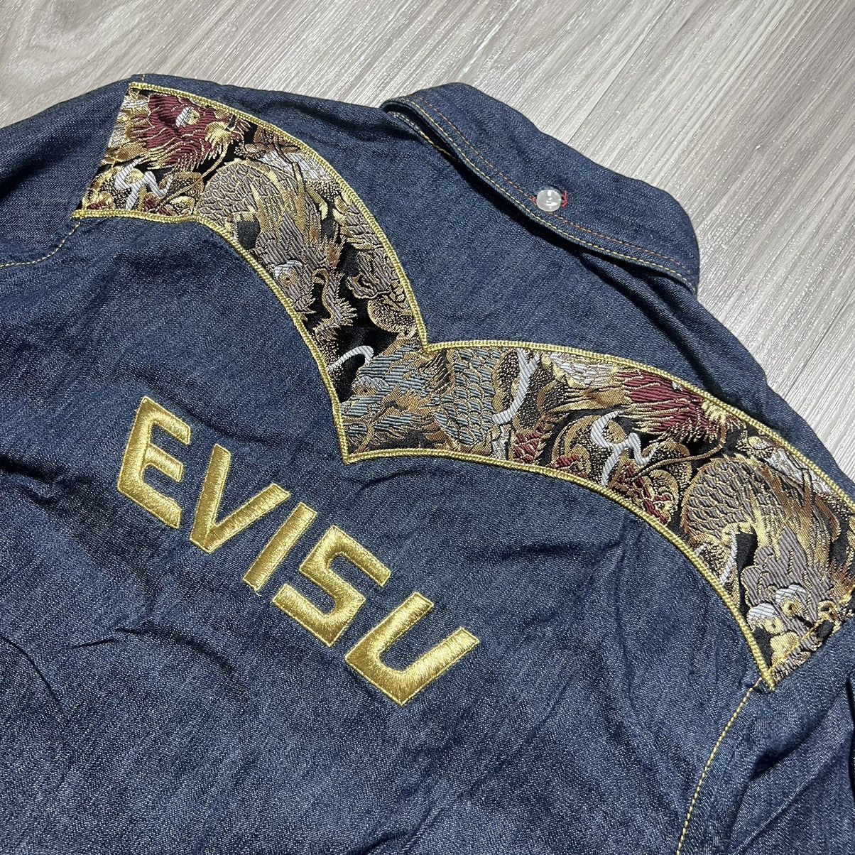 Evisu Evisu Denim Embroidery Logo Longsleeve Size US M / EU 48-50 / 2 - 10 Thumbnail