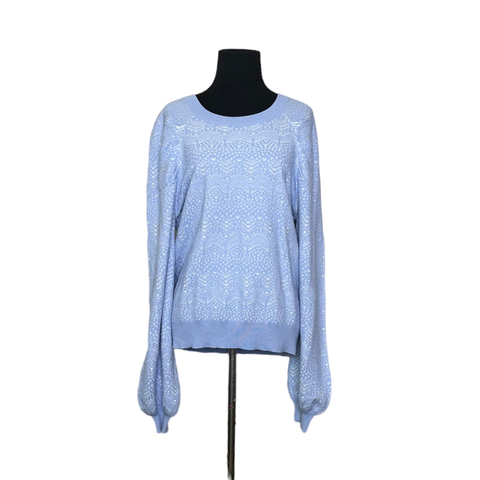 Joie Joie Dulcia blue over white long sleeves sweater size XL Size XL / US 12-14 / IT 48-50 - 10 Thumbnail