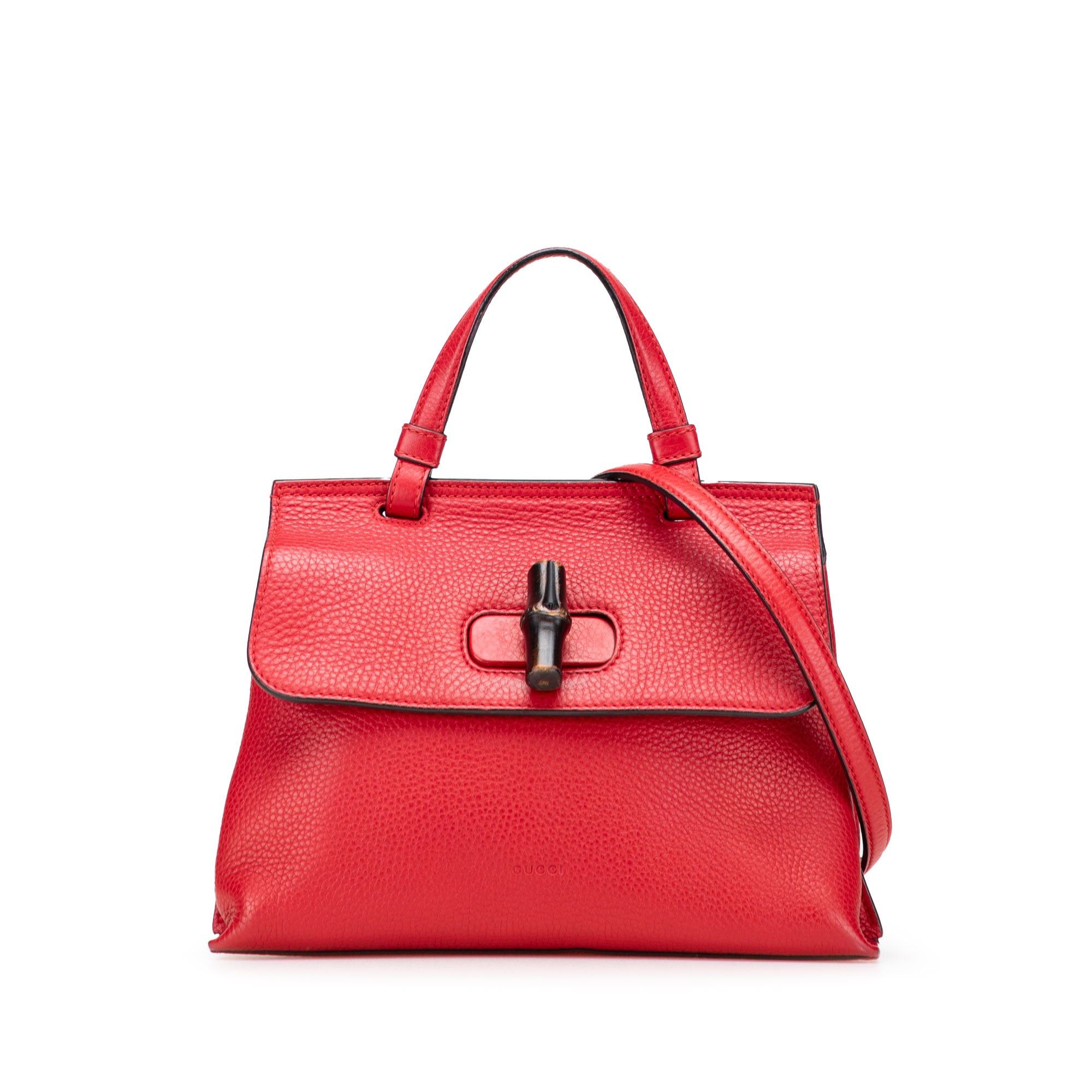 Gucci Small Leather Bamboo Daily Satchel Size ONE SIZE - 1 Thumbnail