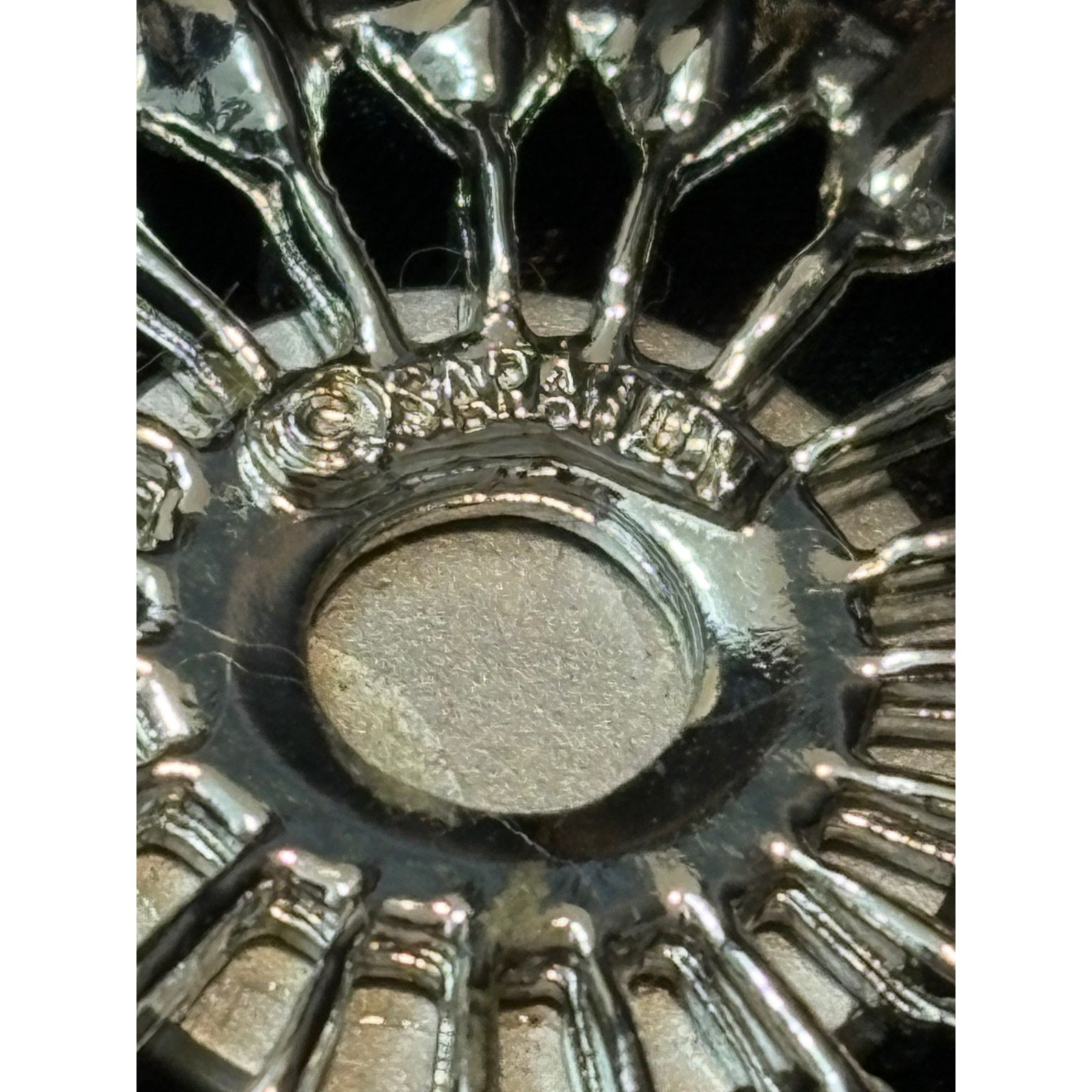 Other Vintage Sarah Coventry Green Rhinestone Floral Brooch Size ONE SIZE - 6 Thumbnail