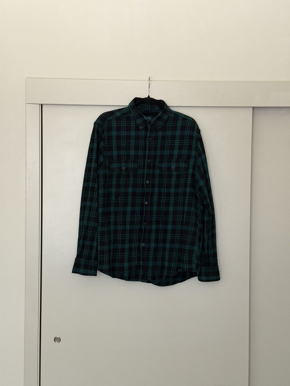 Faded Glory Green Plaid Button Up Shirt [M] Size US M / EU 48-50 / 2 - 1 Thumbnail