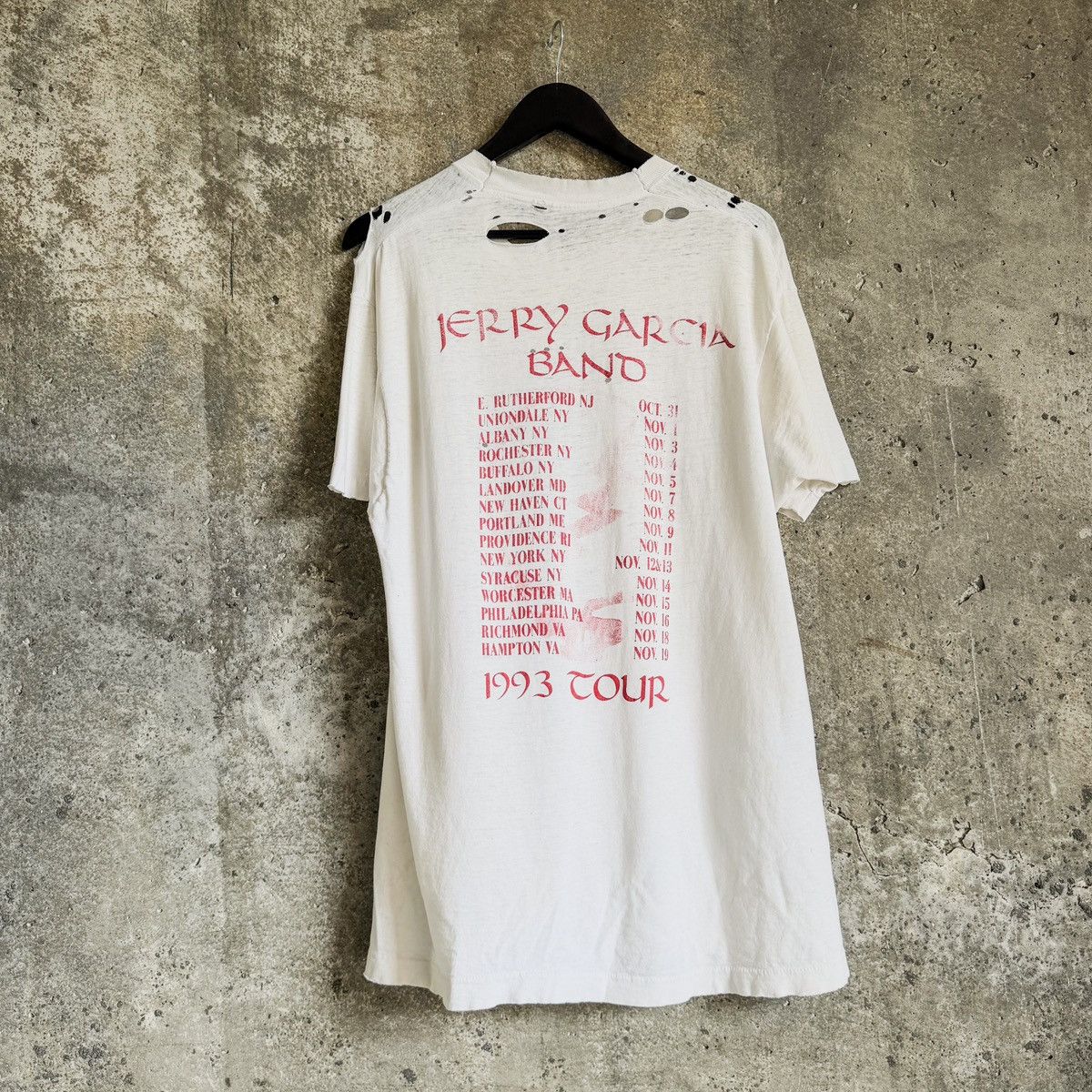Vintage 90s Vintage THRASHED Jerry Garcia Grateful Dead Shirt Size US L / EU 52-54 / 3 - 2 Thumbnail