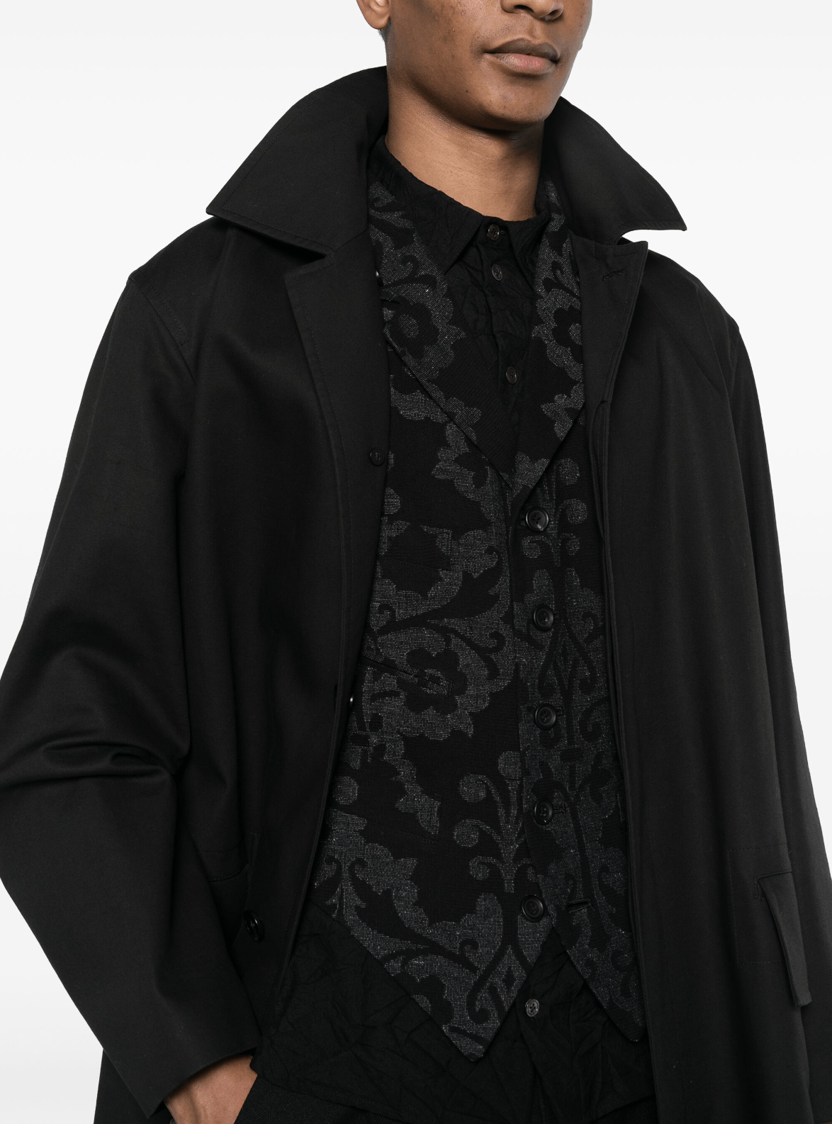 Yohji Yamamoto Yohji Yamamoto Pour Homme INDIAN LEFT DECORATIVE CLOTH VEST Size US M / EU 48-50 / 2 - 10 Thumbnail
