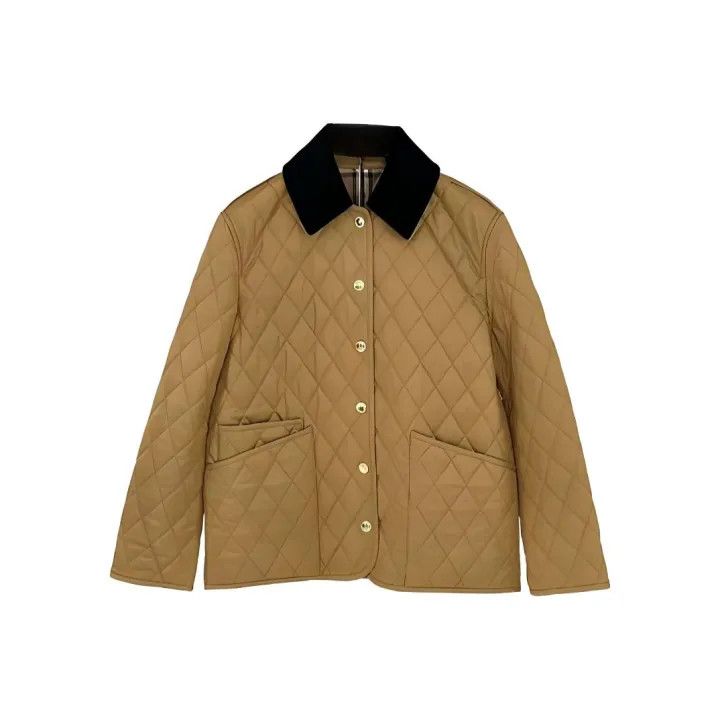 Burberry Burberry Quilted Long Sleeve Jacket for Women 0079 Size M / US 6-8 / IT 42-44 - 1 Thumbnail