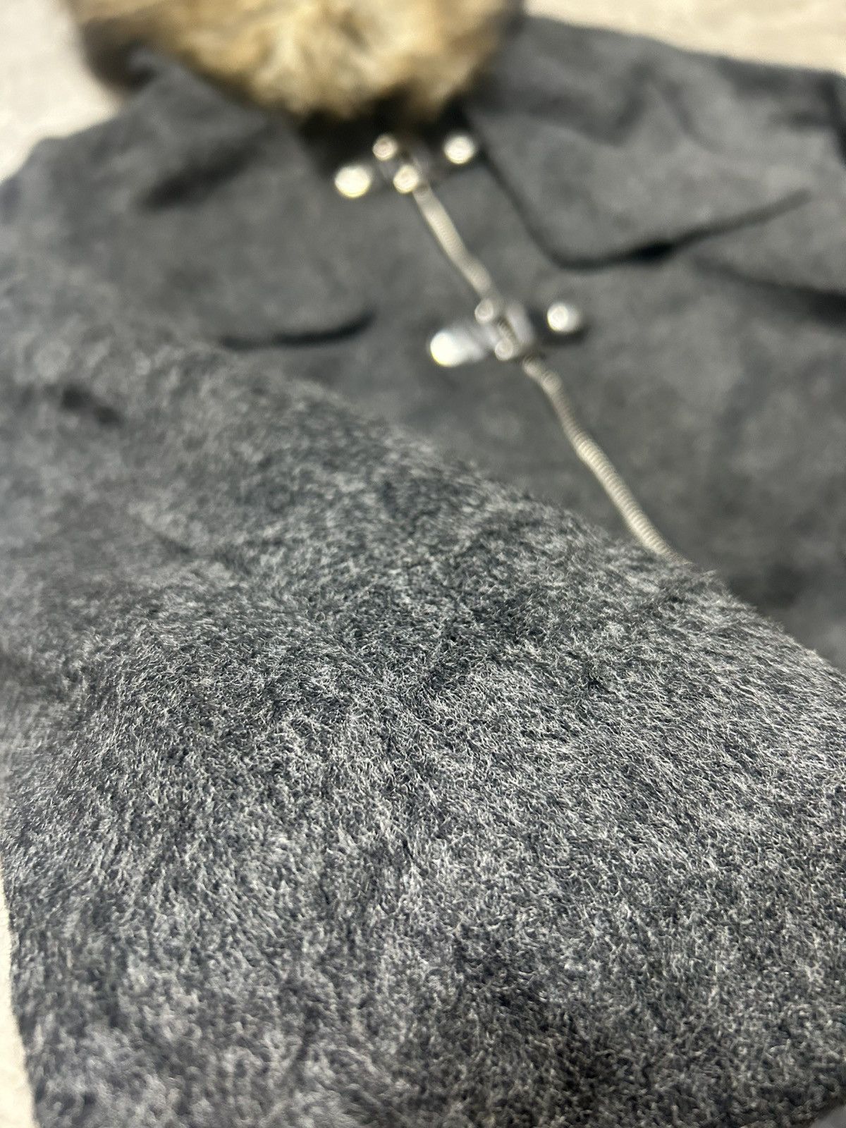 Japanese Brand Rare Spinkle Wool Jacket Fur Hooded Size US M / EU 48-50 / 2 - 4 Thumbnail