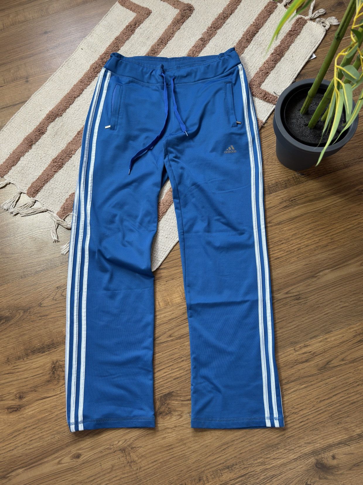 Adidas VINTAGE ADIDAS CLIMALITE 2000s TRACKSUIT WITH WHITE STRIPES Size L / US 10 / IT 46 - 11 Thumbnail