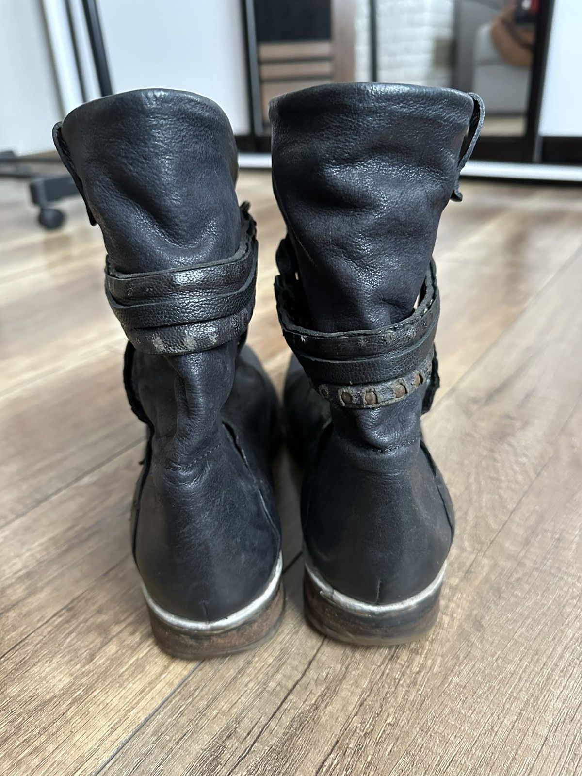 A.S.98 AS 98 Airstep Vintage Leather High Top Boots Shoes Size US 5.5 / EU 38 - 14 Thumbnail