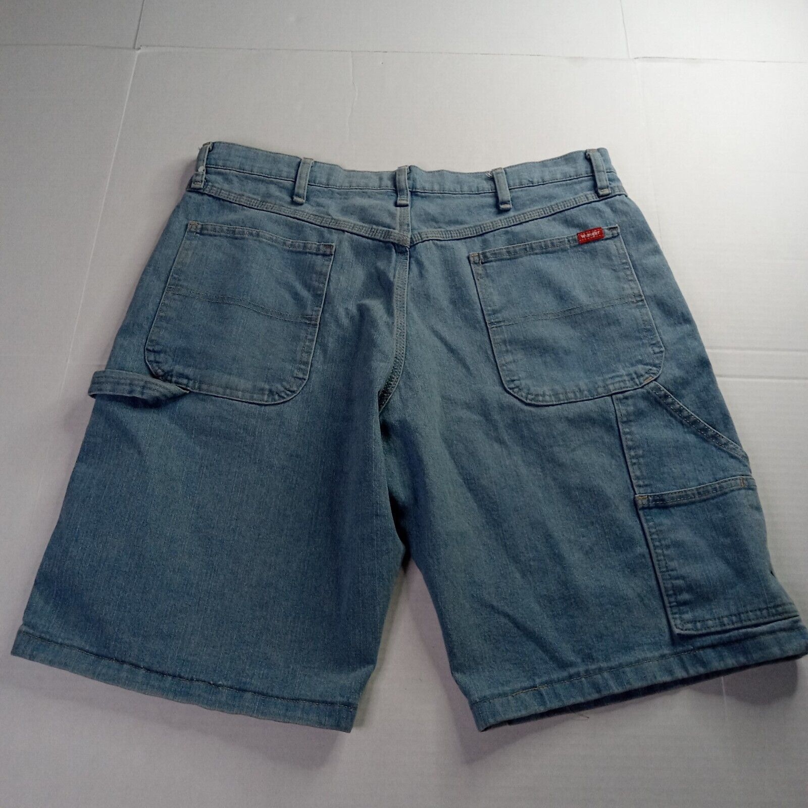Wrangler Wrangler Carpenter Flex Denim Shorts Men's 36 Light Blue Size US 36 / EU 52 - 4 Thumbnail