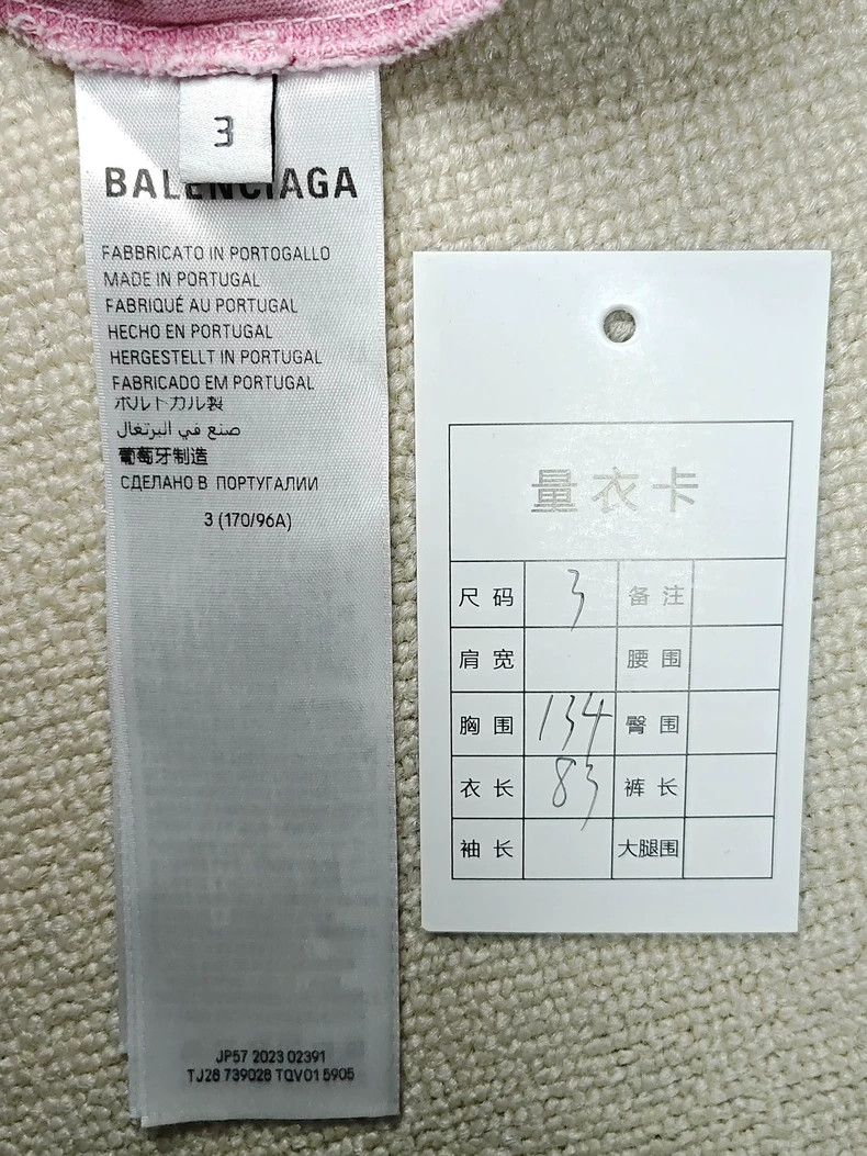 Balenciaga Balenciaga 24 Fall Pink pairsmoon Tower Short Sleeve 2501-N Size US L / EU 52-54 / 3 - 5 Thumbnail