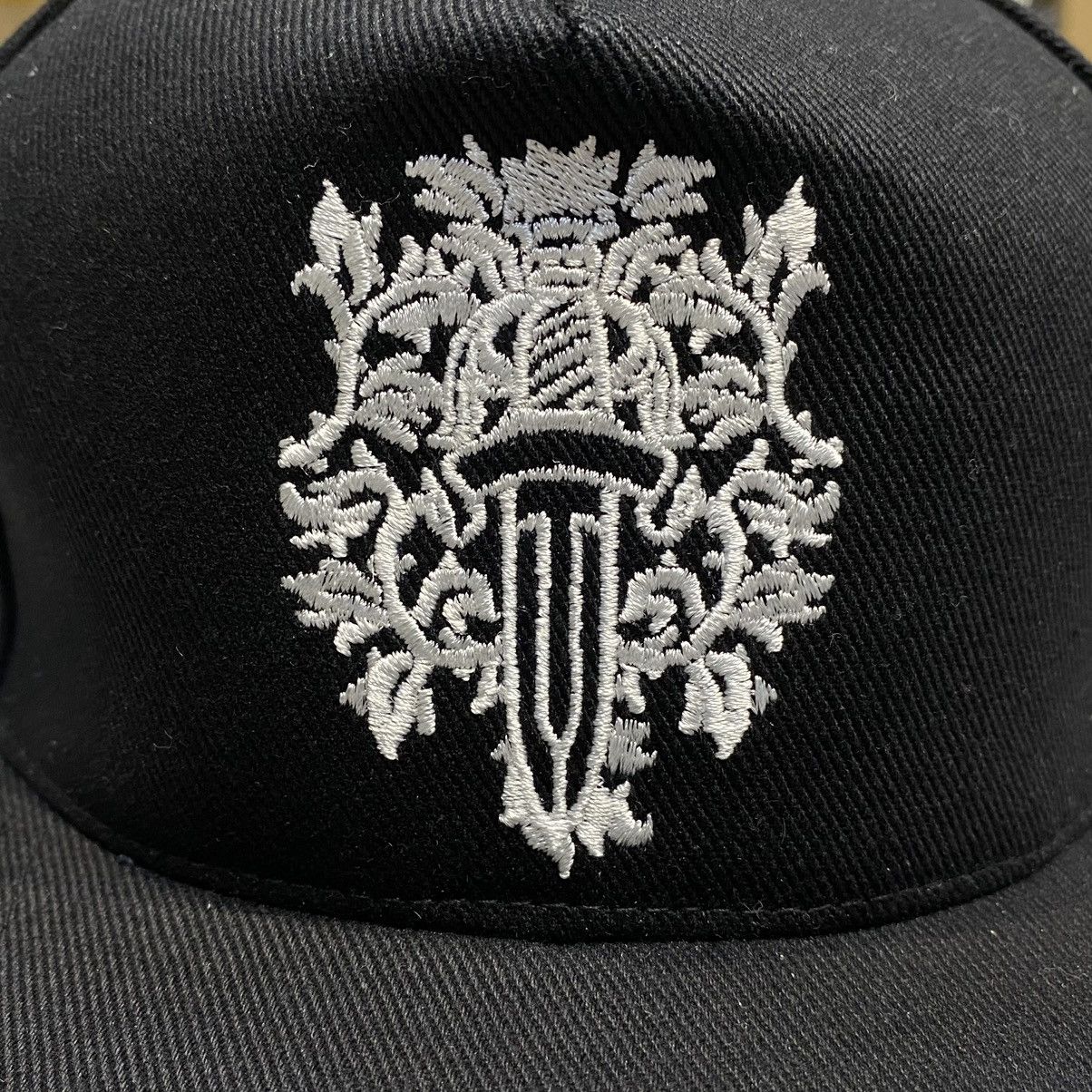 Chrome Hearts Chrome Hearts Dagger Denim Baseball Hat Black/White Size ONE SIZE - 3 Thumbnail