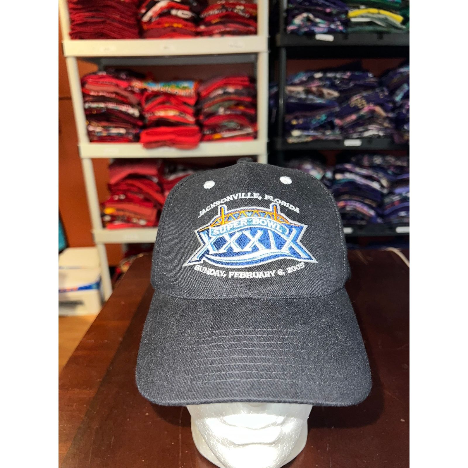 NFL NFL Super Bowl Hat 39 New England Patriots Black Headwear Size ONE SIZE - 1 Thumbnail