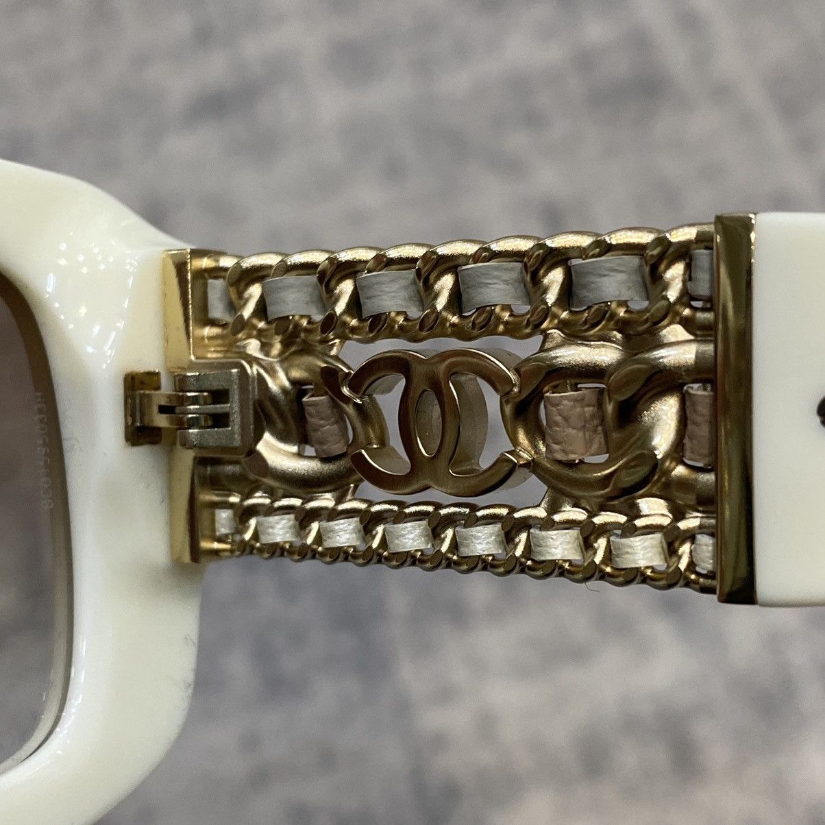 Chanel CHANEL 0CH5535Q 125513 WHITE BROWN Size ONE SIZE - 5 Thumbnail