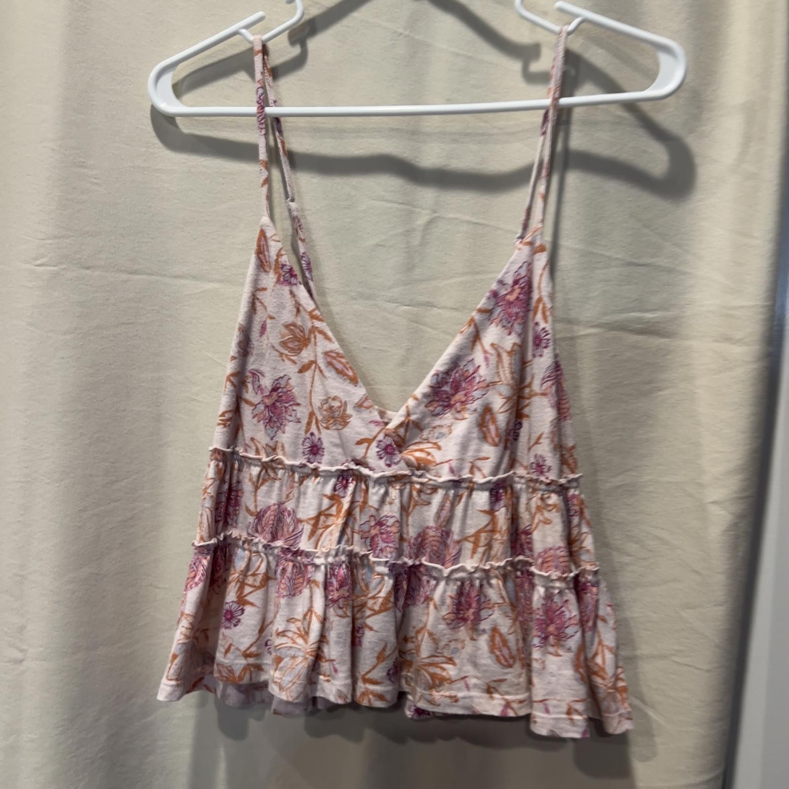 Anti Social Social Club SO Women's Floral Tiered Camisole Top XXL Size XXL / US 16-18 / IT 52-54 - 1 Thumbnail
