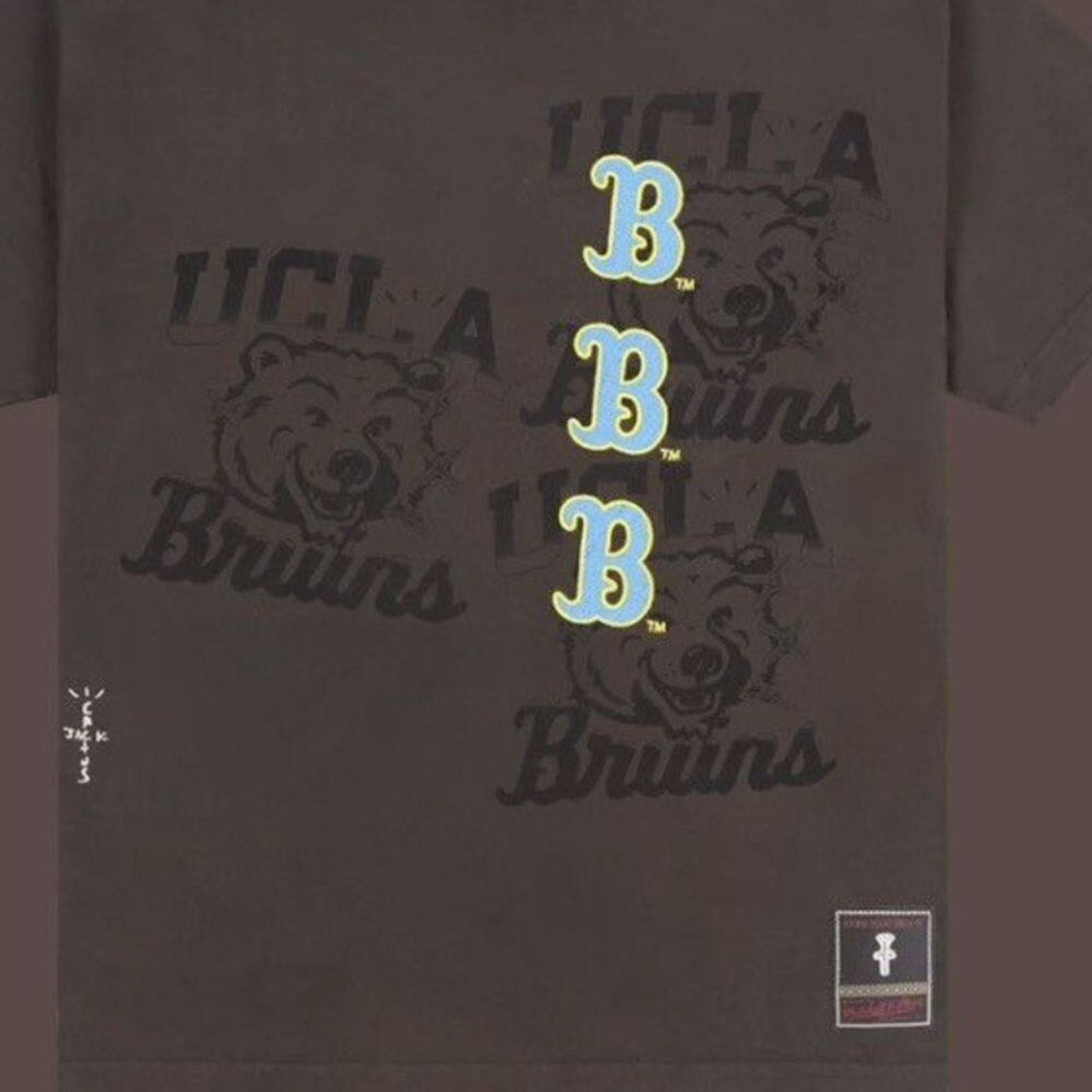 Travis Scott Cactus Jack Travis Scott x Mitchell & Ness UCLA Seal Tee 2XL Size US XXL / EU 58 / 5 - 5 Thumbnail