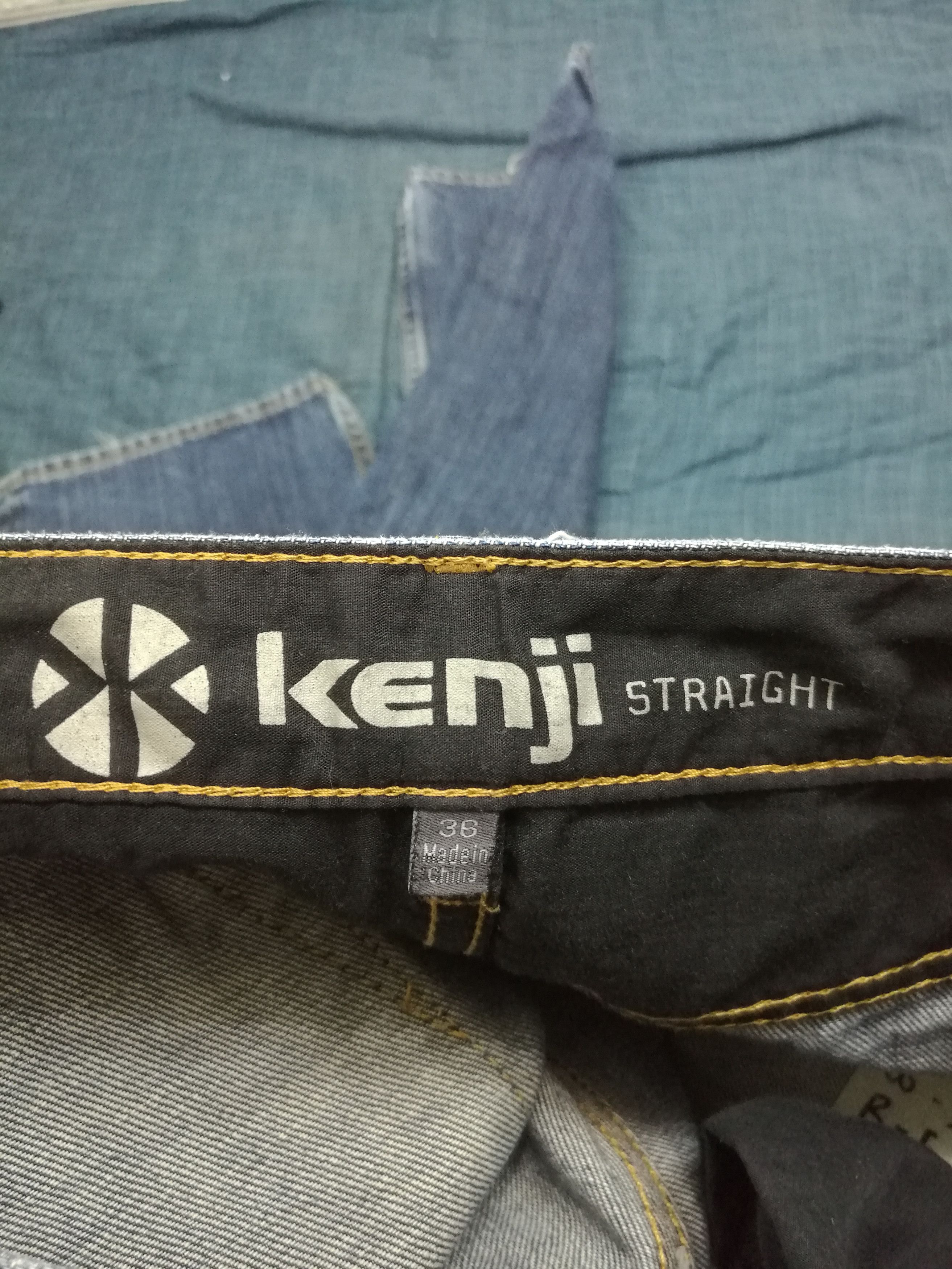 Japanese Brand Vintage Japanese Brand Kenji Straight Cut Blue Wash Jeans Size US 36 / EU 52 - 10 Thumbnail