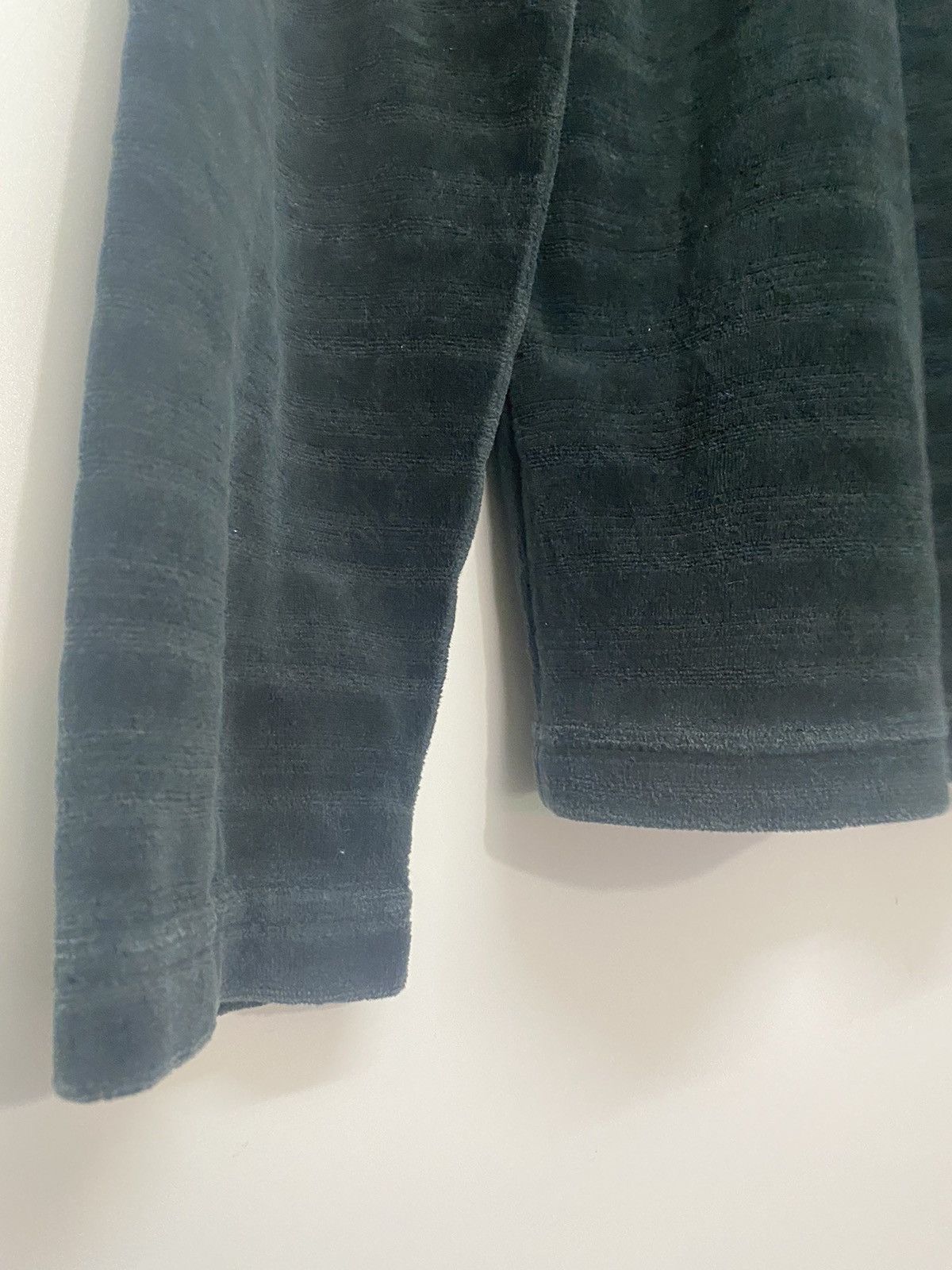 Designer × Japanese Brand Louis Chavlon Long Sleeve Velvet Striped Shirts Sweater Size US L / EU 52-54 / 3 - 8 Thumbnail