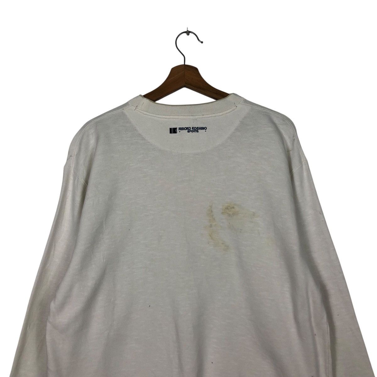 Hiroko Koshino Homme 📌Vintage Hiroko Koshino Sports Sweatshirt Big Logo Size US L / EU 52-54 / 3 - 10 Thumbnail