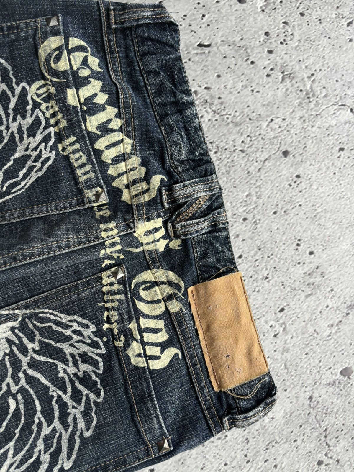 Hysteric Glamour Y2k wings Ifsixwasnine Punk style Denim jeans Size US 28 / EU 44 - 7 Thumbnail