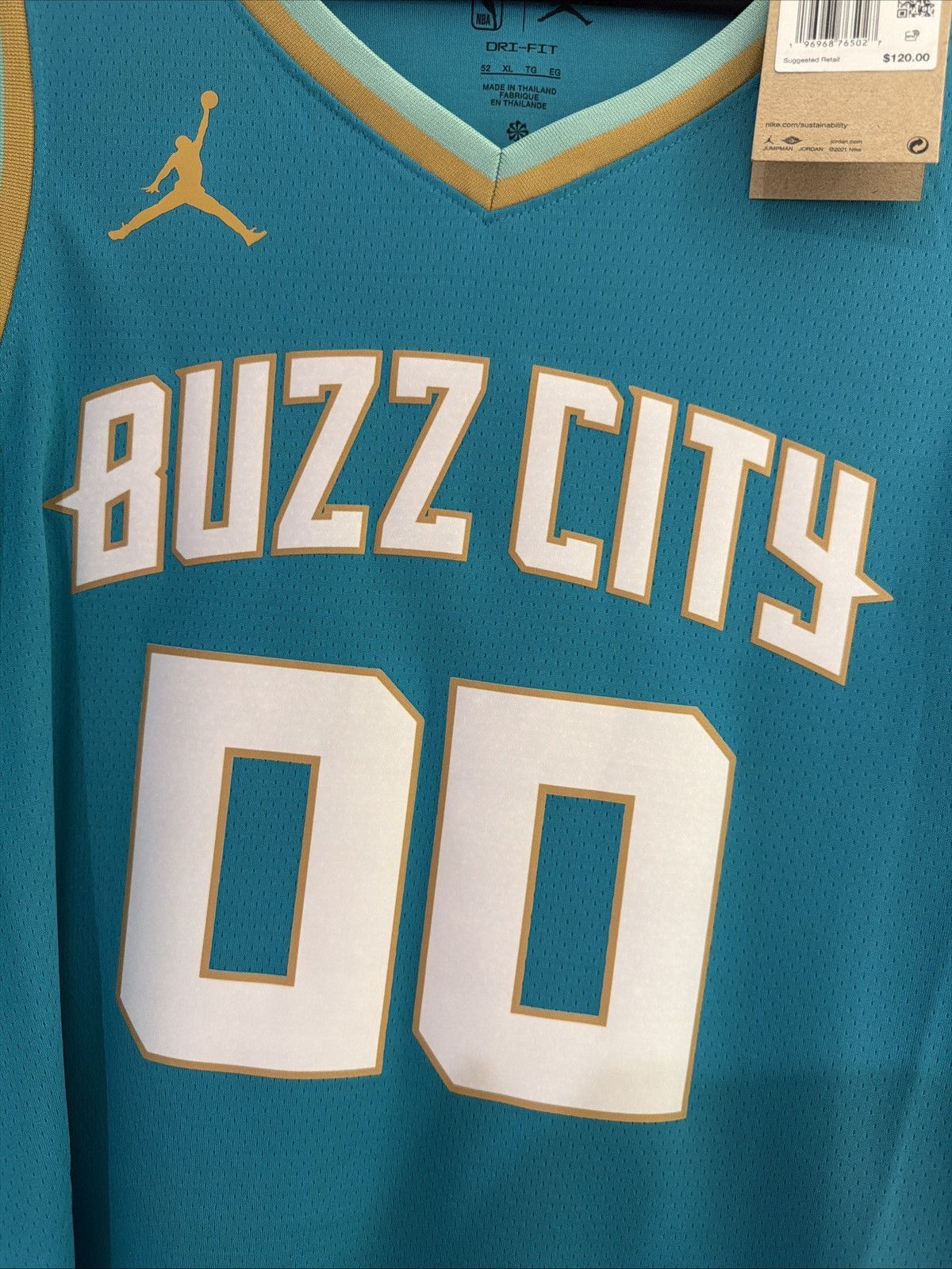 Nike Jordan Buzz City Basketball Blue Jersey NWT Size 52/XL Mens Size US XL / EU 56 / 4 - 2 Thumbnail