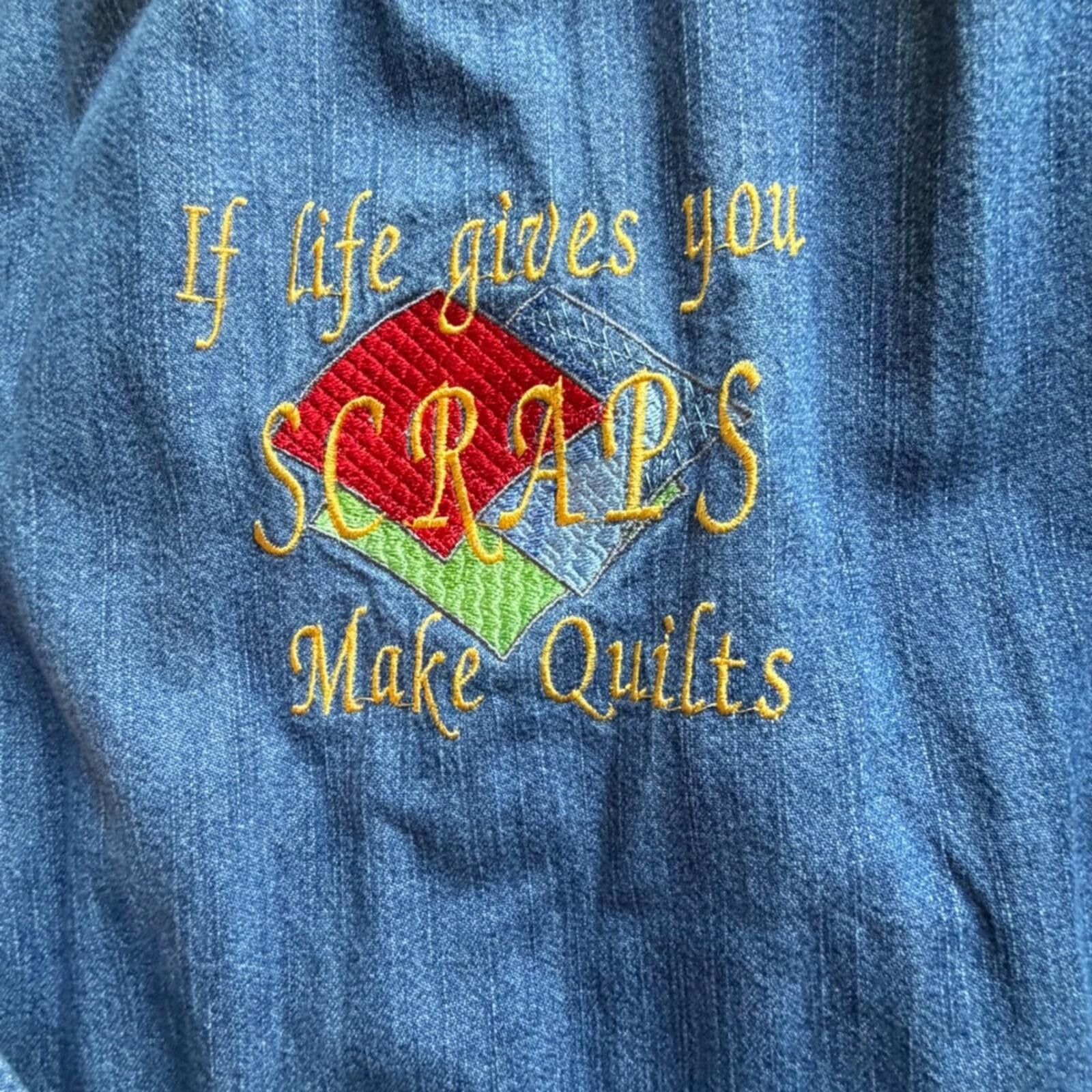 Other Levi Strauss Signature Denim Shirt Quilt Embroidery Blue Size L / US 10 / IT 46 - 7 Thumbnail