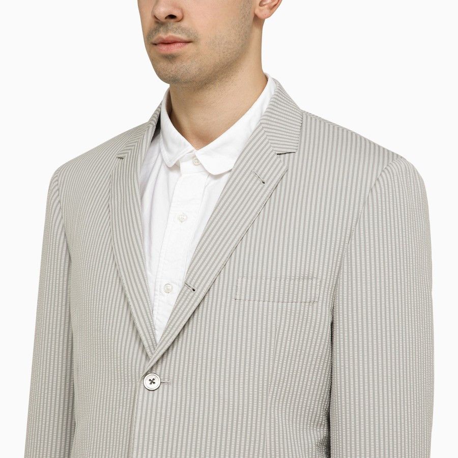 Thom Browne o1d2blof0724 Single-breasted Jacket in Light Grey Size US XXL / EU 58 / 5 - 4 Thumbnail