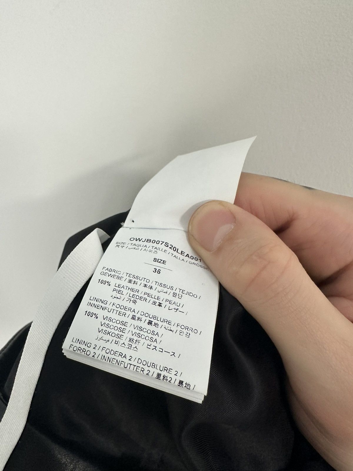 Off-White OFF WHITE LEATHER PANTS Size 25" / US 0 / IT 36 - 13 Thumbnail