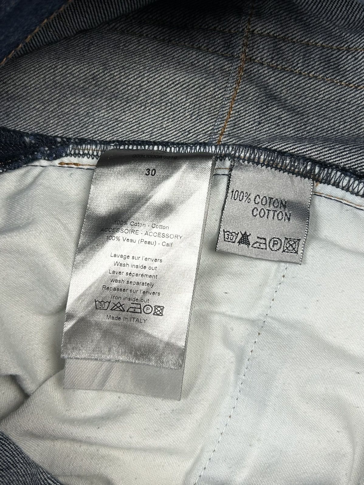 Christian Dior Monsieur × Vintage Rare Luxury Christian Dior Jeans Navy Denim Pants vintage Size US 30 / EU 46 - 10 Thumbnail