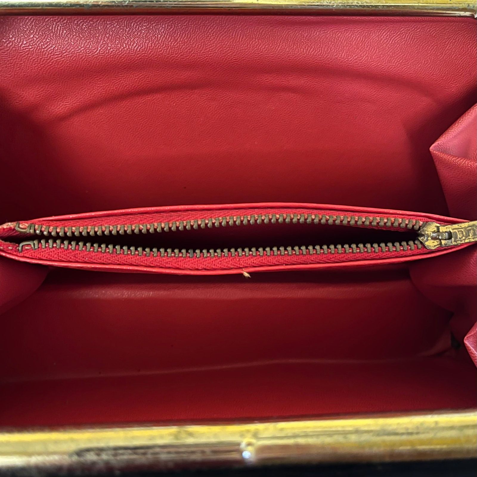 Vintage 1950s Vintage Black Pleated Faille Top Handle Frame Handbag Size ONE SIZE - 4 Thumbnail