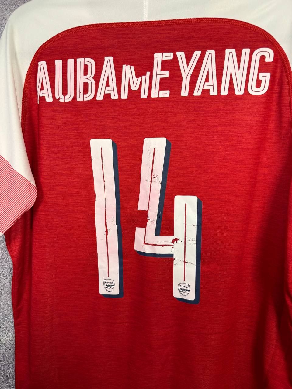 Puma × Vintage AUBAMEYANG Arsenal 2018/19 Puma Soccer Jersey Size US L / EU 52-54 / 3 - 17 Thumbnail
