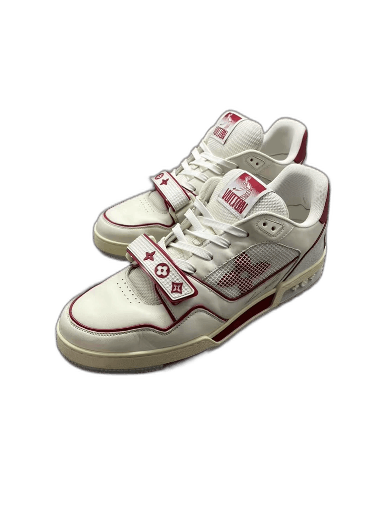 Louis Vuitton LV Trainer White and Red Shoes Size US 9 / EU 42 - 1 Thumbnail