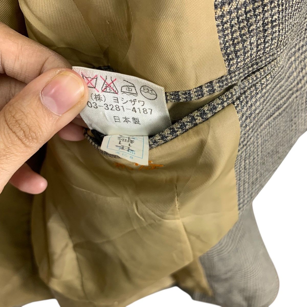 Vintage Vintage YOSHIGAWA NIHONBASHI IOKIO Glen Plaid Pattern Blazer Size S / US 4 / IT 40 - 12 Thumbnail