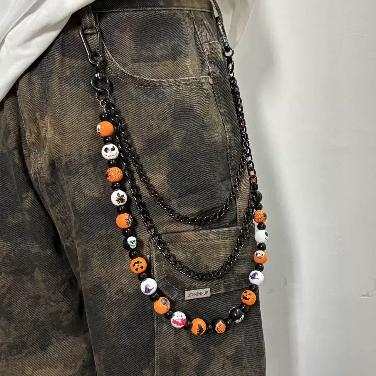 Vintage Retro hip-hop punk style jeans waist chain Size ONE SIZE - 3 Thumbnail